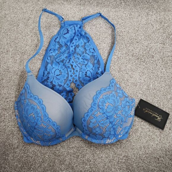 NWT Frederick’s of Hollywood Heartthrob Superboost Lace Bra (Size 32D) - Picture 2 of 8